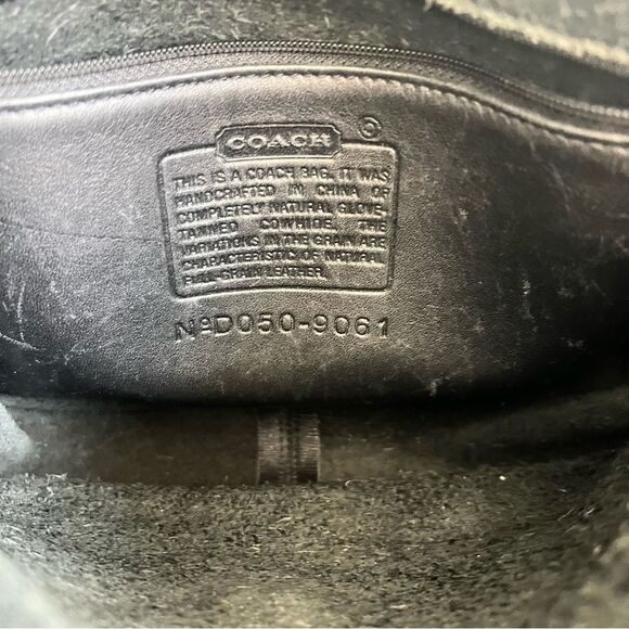 Vintage Coach Black Leather Rambler's Legacy Crossbody Bag - Picture 2 of 16